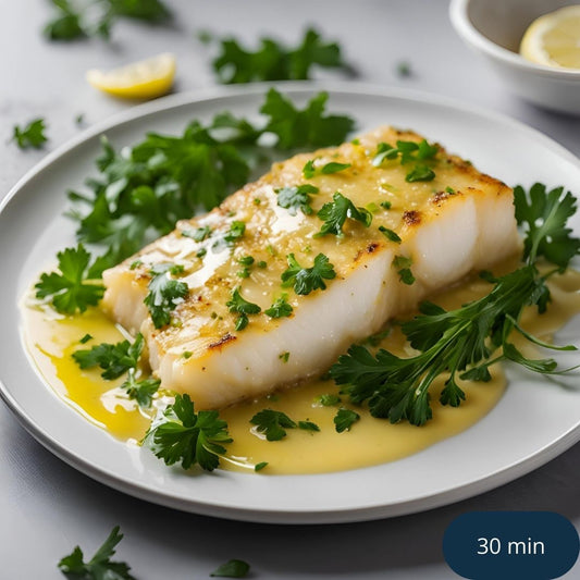 Enkel Ugnsbakad Torskrygg med Citronsås