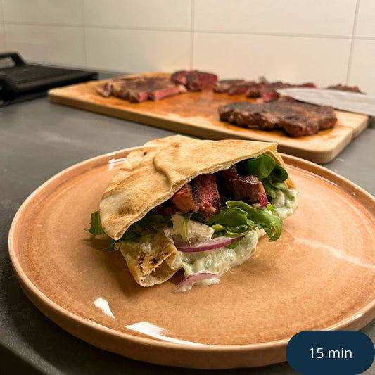 Gyros med Entrecote och Tsatsiki