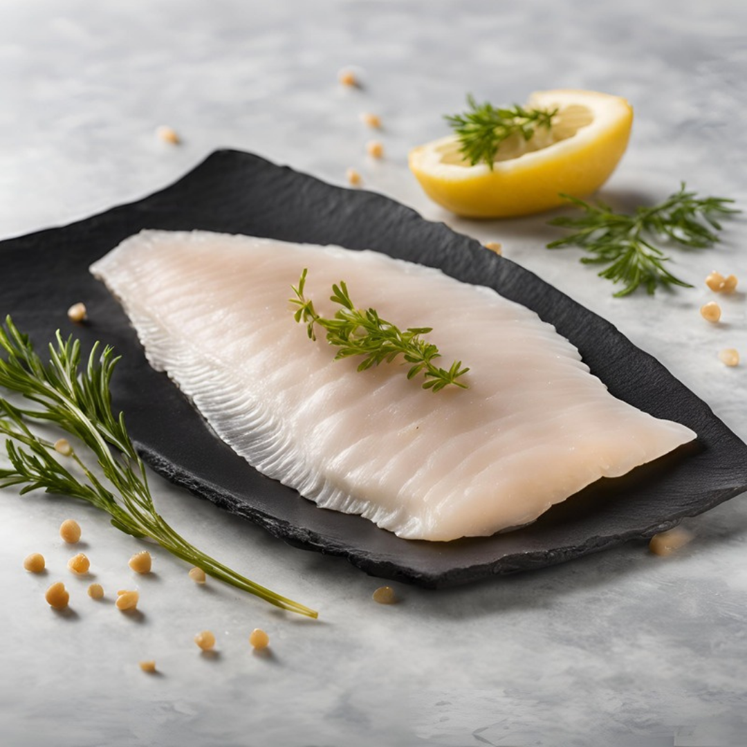 MSC-märkt och vildfångad spätta, hållbar fisk av högsta kvalitet, perfekt för hälsosamma och välsmakande måltider.