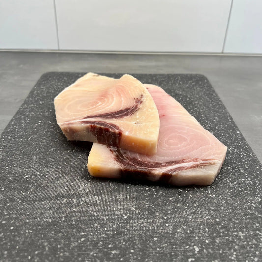 Vildfångade färskfrysta svärdfiskkotletter – premium fisk av högsta kvalitet.