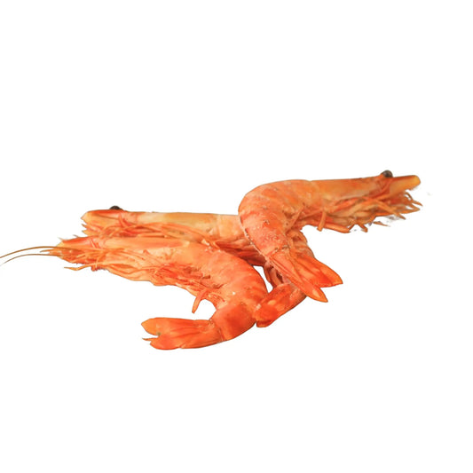 Kokta gambas räkor (storlek 10/15) av högsta kvalitet, perfekt för smakrika och eleganta måltider.
