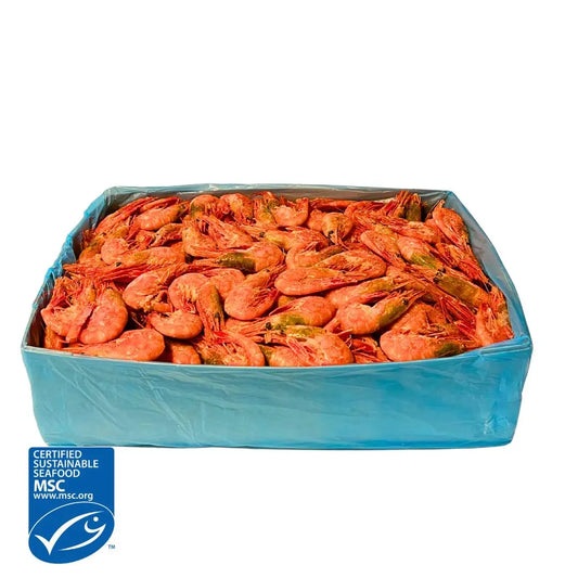 MSC-märkta räkor 50/70 XL -färskfrysta premiumräkor