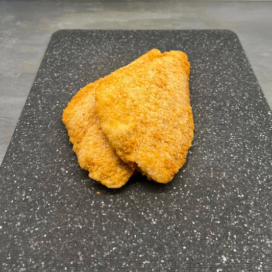 Sprödbakad panerad spättafilé, MSC-certifierad och vildfångad fisk.